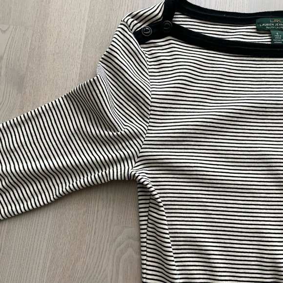 Ralph Lauren Striped Boatneck Nautical Style Jersey Dress - Picture 5 of 5